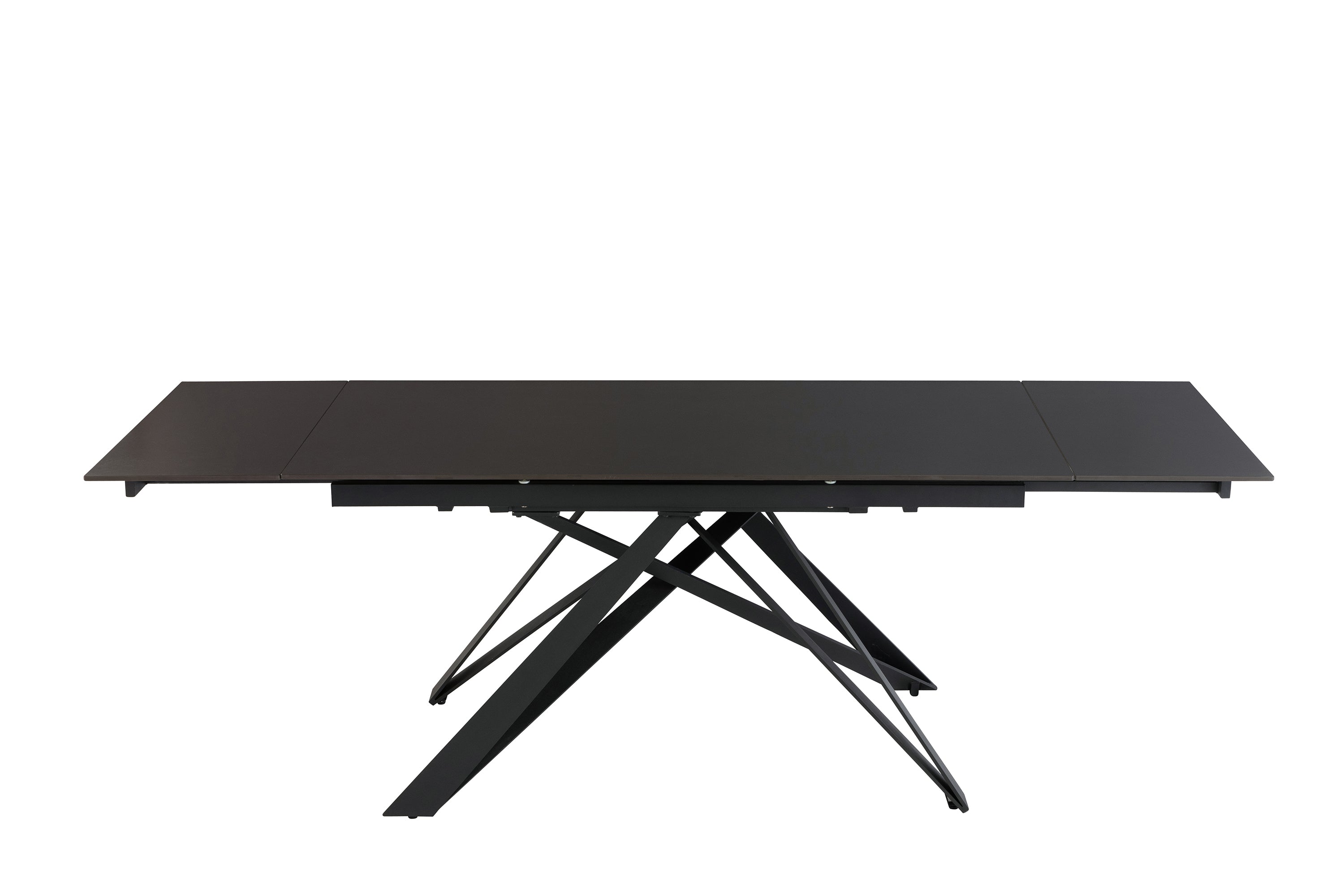 Benicio 1.6m (+0.4m + 0.4m) Ext Dining Table - Vik Dark Grey