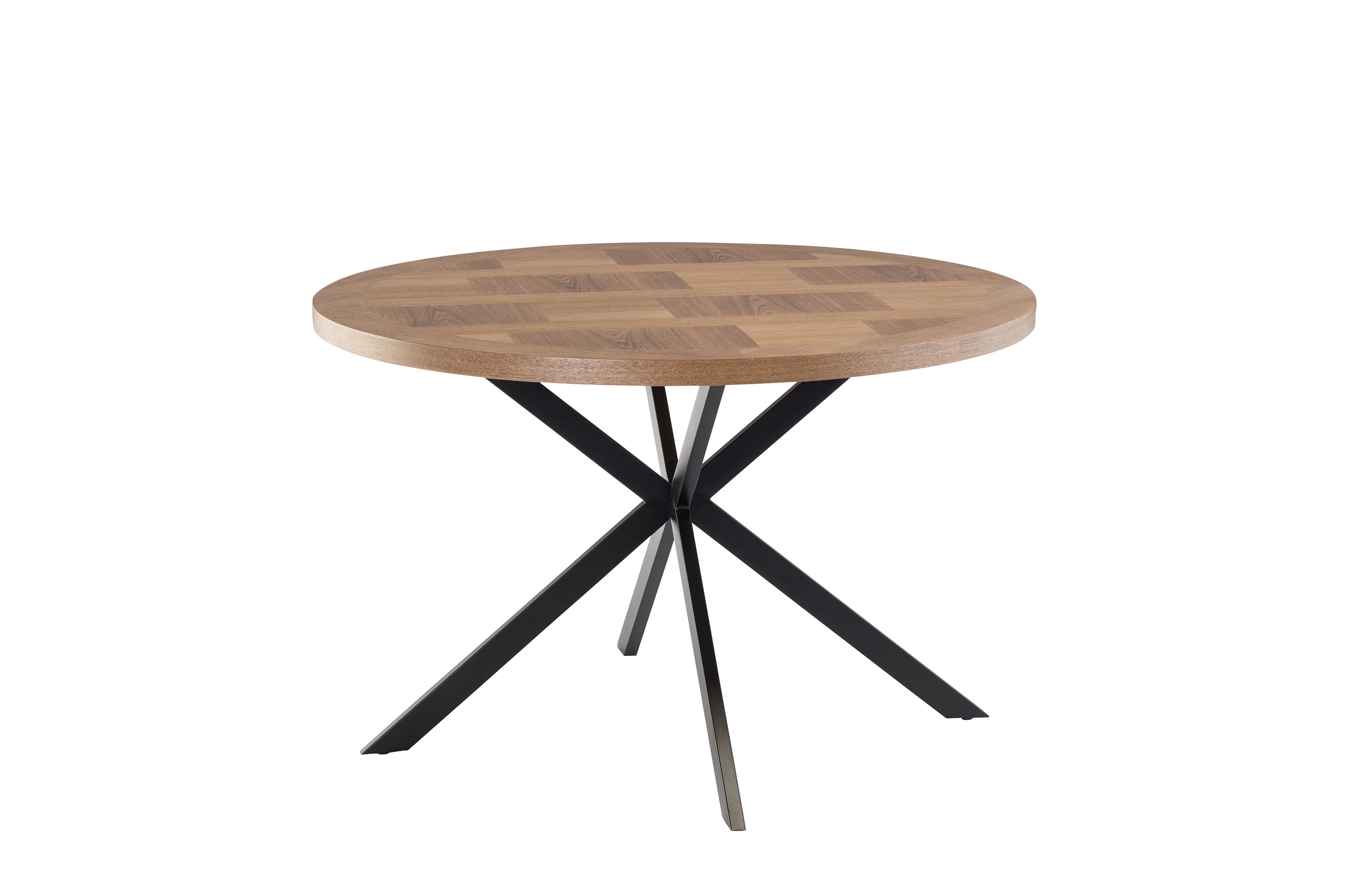 Carter 1.2m Round Dining Table - Medium Oak Veneer