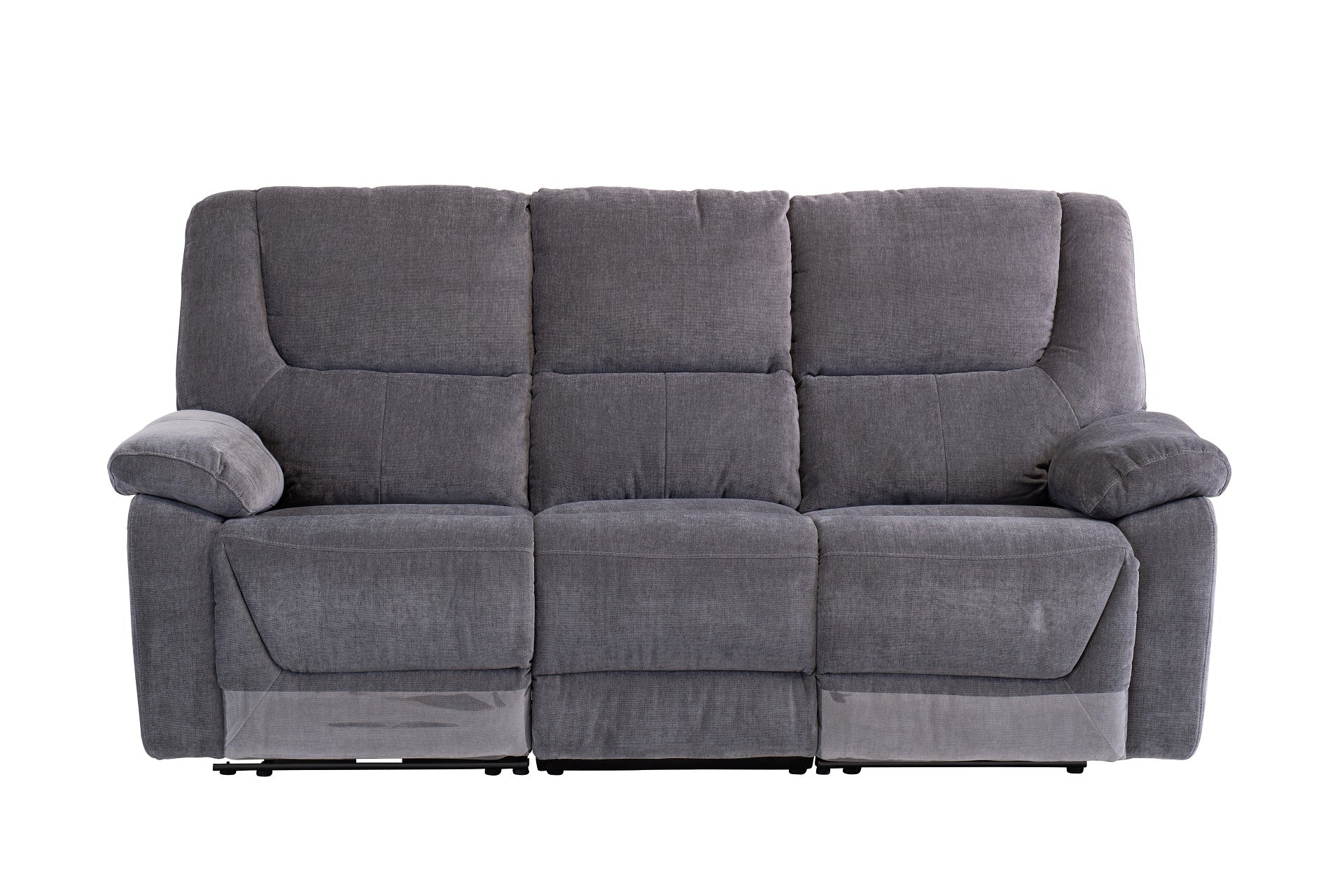 Darah Fabric Electric 3 Seater Recliner - Grey