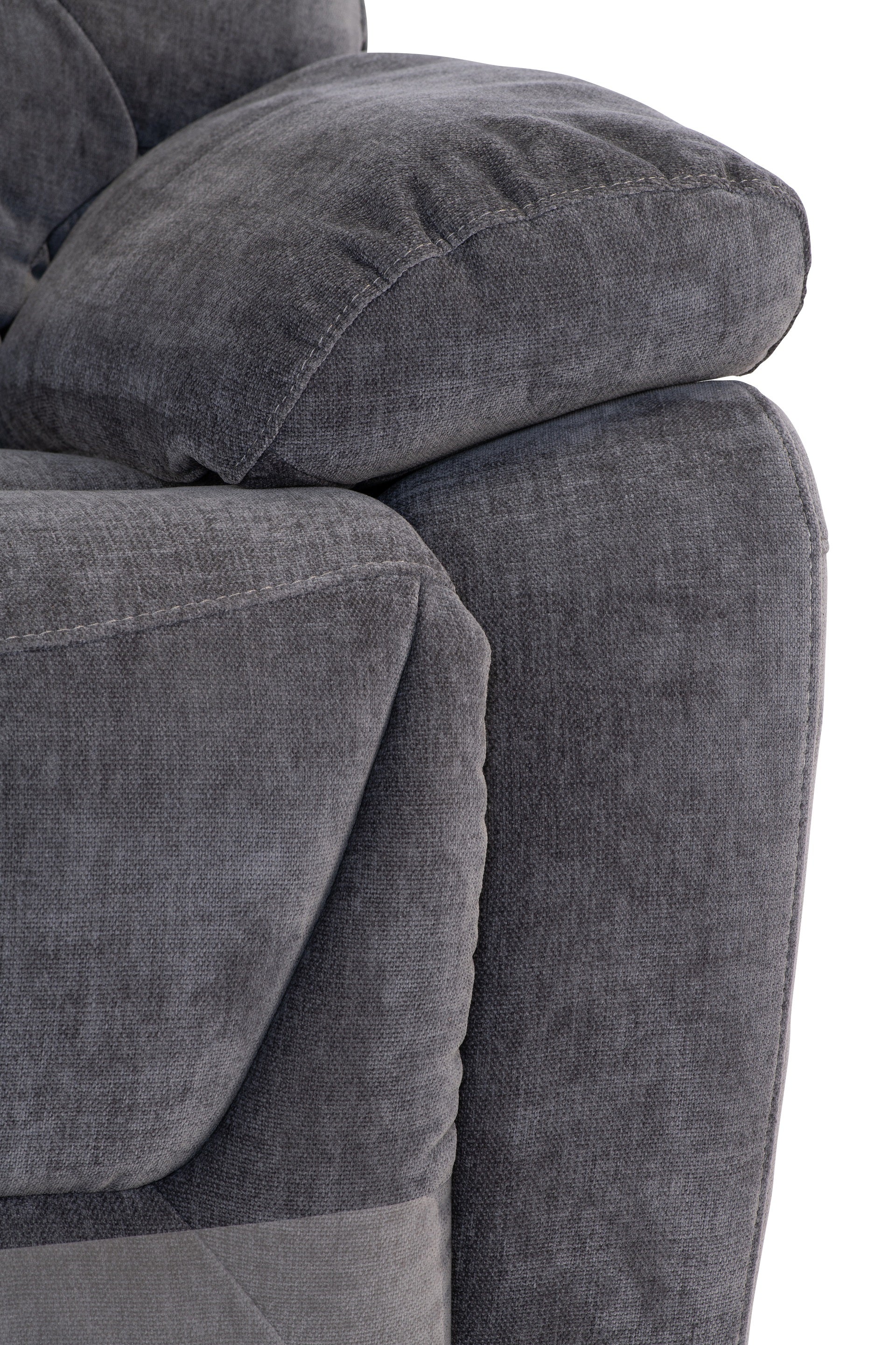 Darah Fabric Electric 3 Seater Recliner - Grey